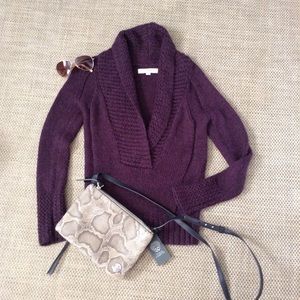 Loft dark plum color sweater